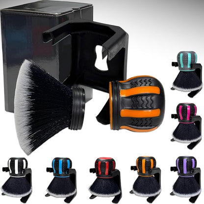 Ultra Soft Detailing Brush, Handle XL Brush - Ultra Soft Bristles, Multi-Color Handles, Removable Brush Heads, with Storage Rack, Covers Large Area Inside or Outside Vehicles(Orange)