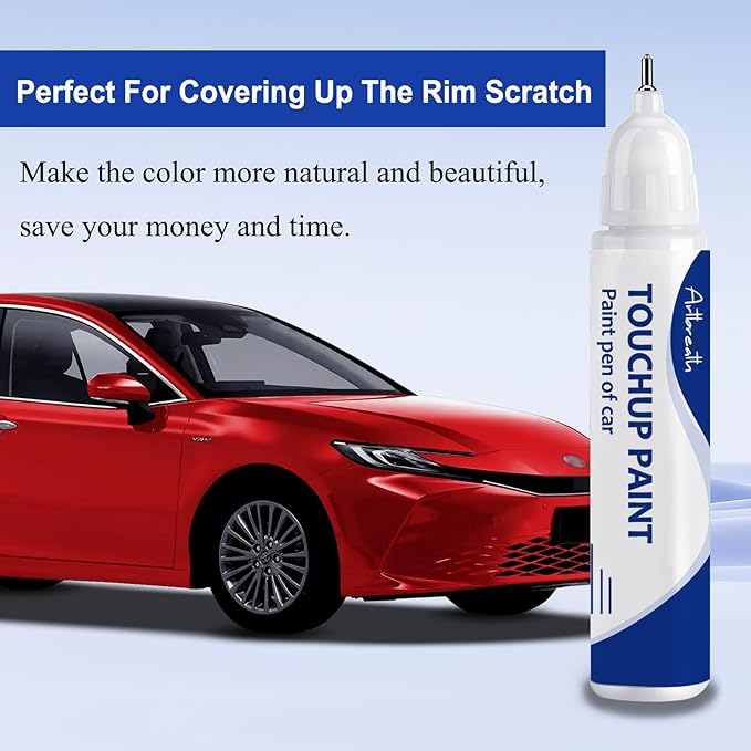 Supersonic Red (3U5) Touch Up Paint for Toyota-Exact Match–Chips and Nicks Car Paint Scratch Repair Kit Automotive Paint Pen for Avalon/RAV4/Camry/Corolla/Highlander/Prius/Sequoia/Sienna/Tacoma
