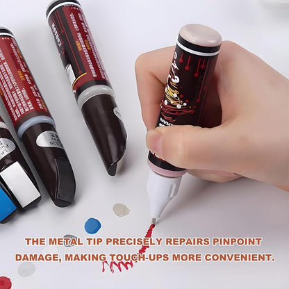 Touch Up Paint for Cars, Two-In-One Auto Body Scratch Repair Gloss Fill Pen, Professional Easy & Quick Scratch Remover Paint Pen for Most Vehicles, Car Accessories (Pure White)