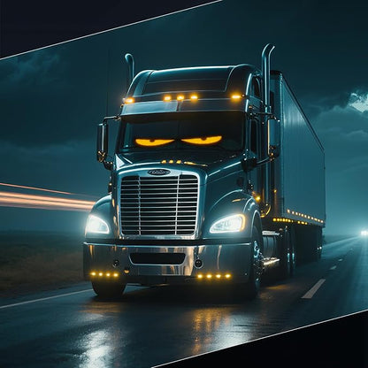 Devil Eyes Light for Cars,Flexible Scrolling Programmable LED Signs,LED Eyes for Truck Windshield,Custom Editor Colours,Animations,Text