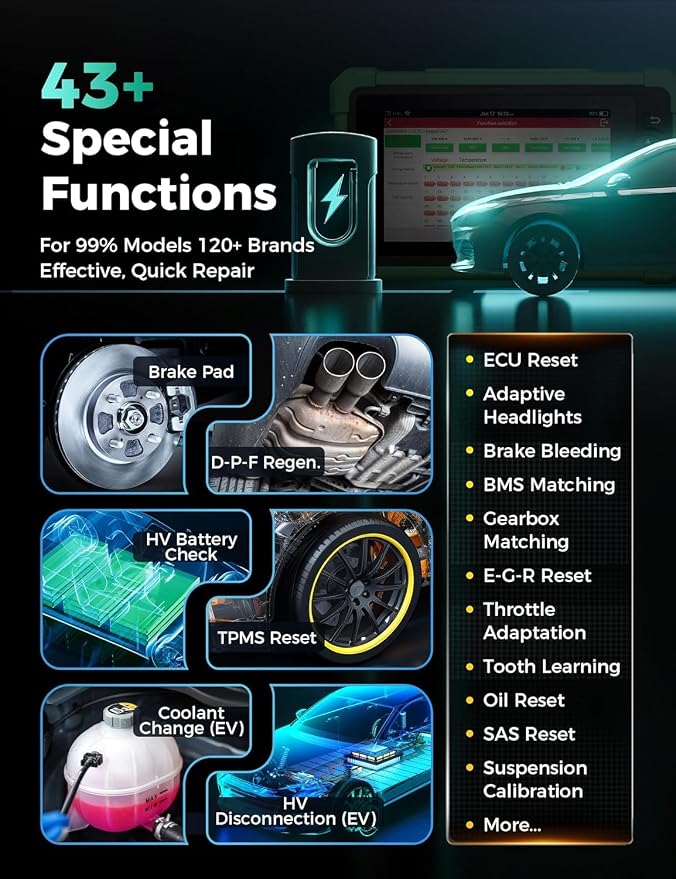 Launch X431 CRP919 EV 2026 Bidirectional Scan Tool, for Electric Vehicles New Energy Cars, All-in-One Full System Diagnostic Scanner, 43+ Reset, ECU Coding, CANFD&DOIP, FCA AutoAuth, 2Yrs Free Update