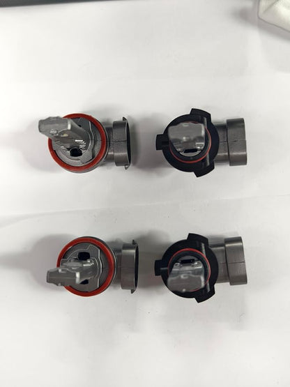 SEALIGHT 𝐇𝟏𝟏/𝐇𝟗/𝐇𝟖 and 𝟗𝟎𝟎𝟓/𝐇𝐁𝟑 Fog Lights Combo, 100,000LM Wider Driving Vision, 9005 H11 Fog Lights with Cooling Fans, Plug and Play, Pack of 4
