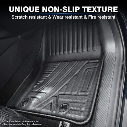 KUST Floor Mats for 2019-2025 2026 Mazda 3 (FWD Only), All Weather TPE Rubber Car Mats for Mazda3 Accessories 1st & 2nd Row Liners Non-Slip High Side