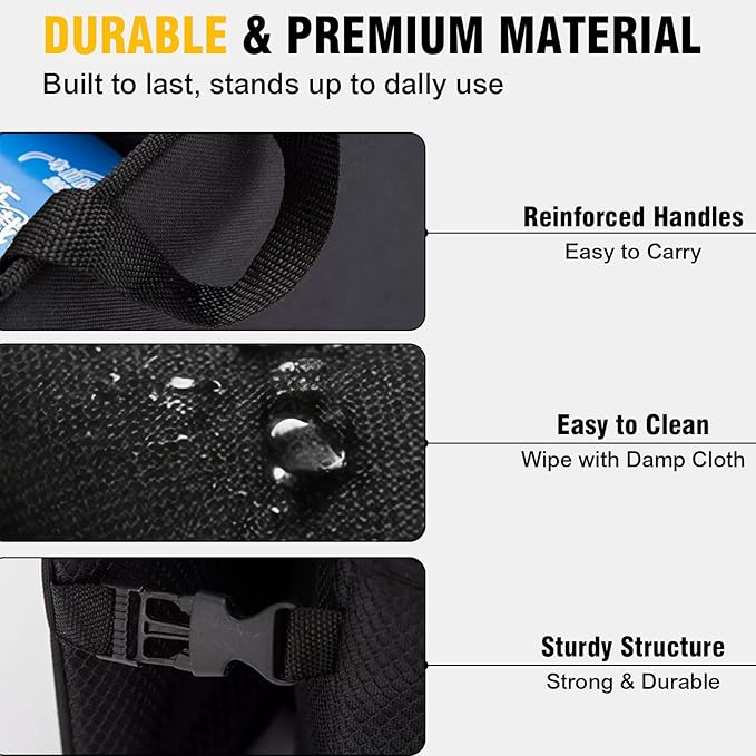 Car Trunk Organizer – Collapsible Multi Compartment Storage Box, Adjustable Automotive Storage Bin for SUV Sedan Truck