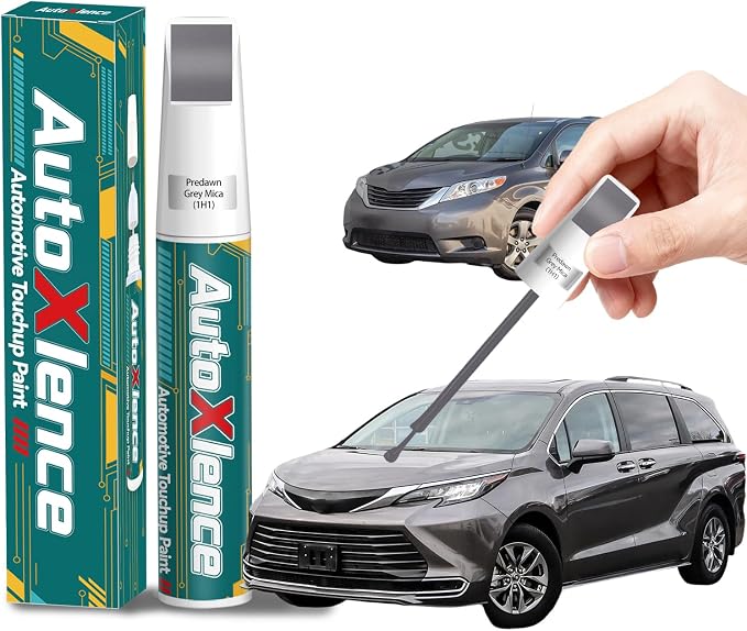1H1 Predawn Grey Mica Touch Up Paint Compatible with Toyota Car Paint Pen Scratch Repair Automotive Scratch Remover Fix Exact Color Match
