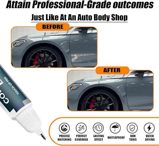 Car Touch up Paint(NH-877P Sonic Gray Pearl) Compatible with Honda, Car Paint Pen Scratch Repair Two-In-One Touch Up Paint, Premium Car Scratch Remover for Deep Scratches
