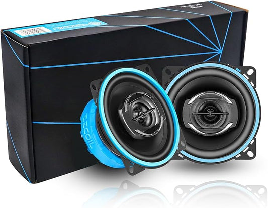 RECOIL RCX4 Echo Series 4-Inch Car Audio Coaxial Speaker System