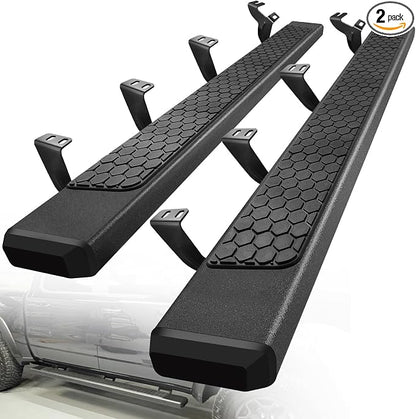 COMNOVA 6.5 Inch Running Boards Compatible with 2022-2026 Toyota Tundra Crewmax Cab(4 Full-Size Door).Toyota Tundra Running Boards Black Honeycomb 2 Piece Side Steps Rock Sliders Step Bars
