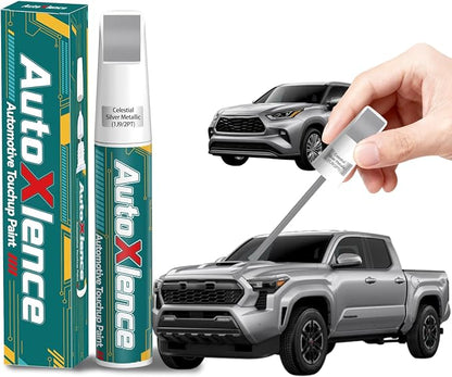 1J9/2PT Celestial Silver Metallic Touch Up Paint Compatible with Toyota Car Paint Pen Scratch Repair Automotive Scratch Remover Fix Exact Color Match
