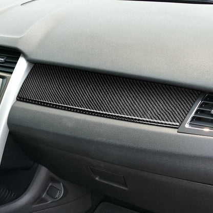 Premium Carbon Fiber Compatible with Ford Edge 2011-2014 2012 2013 SEL/Limited/SE/Sport Accessories Car Co-Pilot Storage Box Upper Trim Panel Cover Interior Trim Sticker Decal Black 2PCS