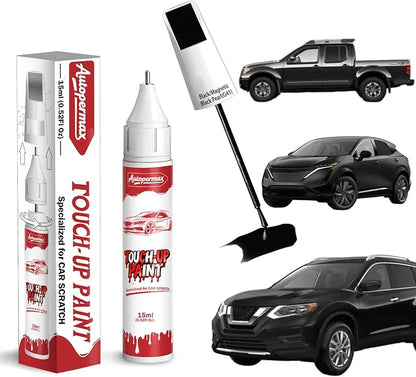 G41 Black/Magnetic Black Pearl Car Touch Up Paint for Nissan, Color Accurate Two-In-One Car Paint Scratch Repair Pen, Professional Scratch Remover for Vehicles Chips and Nicks Scuff