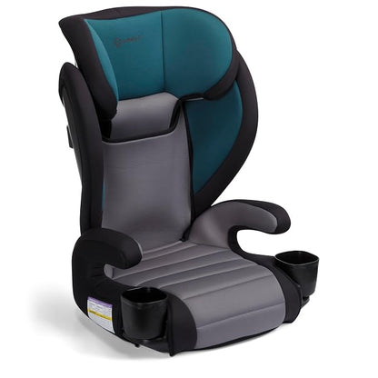 Safety 1st Grow and Go 2-in-1 Booster Car Seat with ComfortWings, Converts High-Back to Backless, 19" Wide, Slim Design, Lightweight, Foldable, Easy-Clean, Cup Holders, 40-100 lbs, Sea Serpent