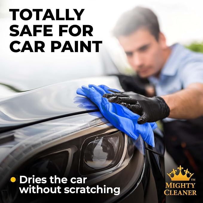 Premium 2pk Mini +1 Free Shammy Cloth for Car Drying - 17”x13” - Super Absorbent Chamois Towel for Car - Scratch-Free, Reusable & Soft Cleaning Towel