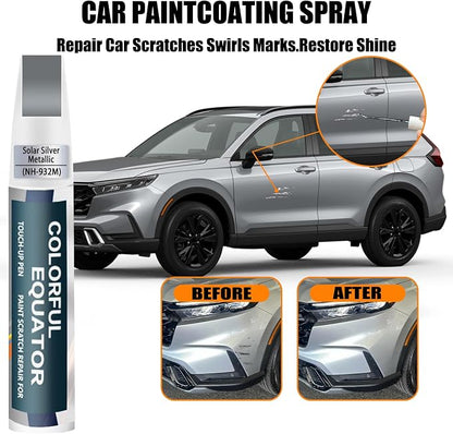 Solar Silver Metallic(NH-932M) Touch Up Paint Compatible with Honda, Car Paint Pen Scratch Repair Two-In-One Touch Up Paint, Premium Car Scratch Remover for Deep Scratches