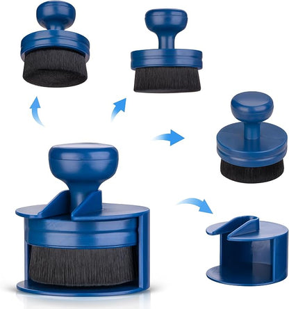 BABYSHEEP Car Tire Shine Applicator,Vegan Tire Shine Brush with Stand for Auto Detailing Cleaning Service,Blue