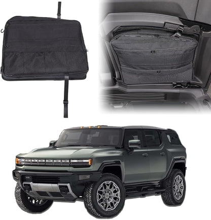 Car Sunroof Organizer Bag Compatible with 2024 2025 2026 Hummer EV Roof Panel Storage Bag Waterproof Foldable Multi-Function Car Rooftop Carrier Sunroof Storage Bags (Rear Top Roof Glass-Right)
