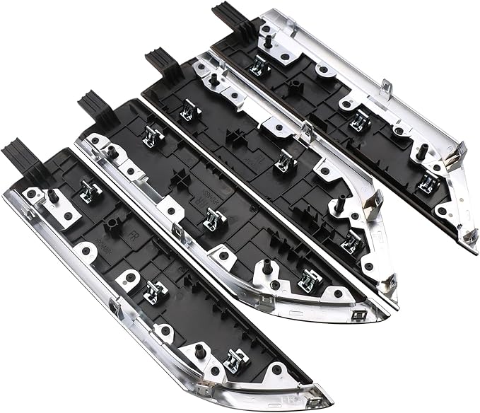 Interior Door Panel Trim Molding Kit Wood Grain Compatible with Chevrolet Chevy Silverado & GMC Sierra Crew Cab Truck Door Parts Accessories 2019 2020 2021 2022 2023 2024 Replaces 84469330