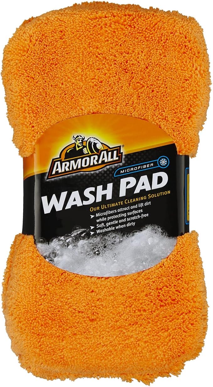 Armor All Car Wash Pad, Microfiber Car Wash Supplies for Cars, Trucks and Motorcycles