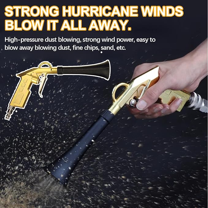 QZQUFJ Air Compressor for Car Detailing Detailing Tool, High Pressure Air Gun Dry Cleaning Tool Kit, Air Gun, Car Clean Gun, Cleaning Gun, for Car Dry Cleaning
