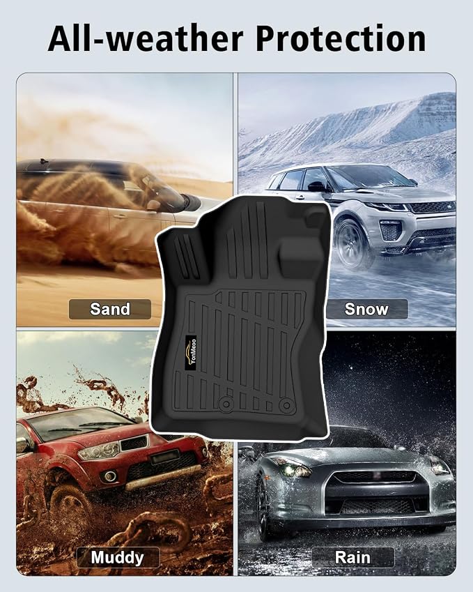 Floor Mats Fit for Forester Hybrid 2025 2026 Trunk Mat with Backrest Mat All Weather TPE Rubber Cargo Liner Back Seat Protector Full Set for Forester 2025 Plug-in Hybrid Accessories, Black