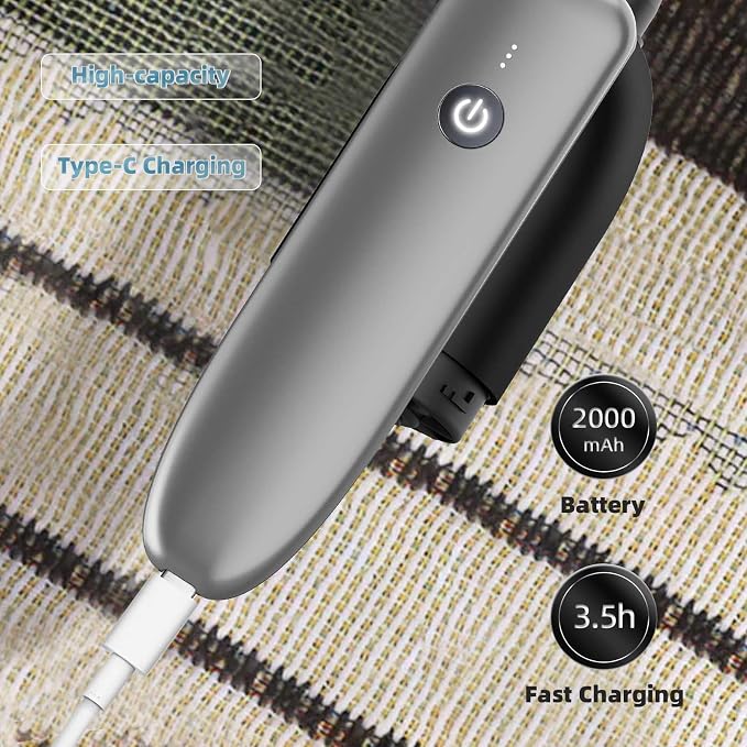 10-in-1 Car Vacuum Portable Cordless, 1lbs, Modular Design with HEPA Filter, Flashlight & 10000pa, Adjustable 2 Suction Modes, Low Noise, Handheld Car Vacuum for Quick Day-to-Day Cleaning