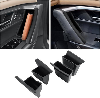 CDEFG 4Pcs for 2026 Mazda CX5 Center Console Organizer Door Handle Pocket Trash Can for 2026 Mazda CX-5 (S/Select/Preferred/Premium/Premium Plus) Accessory Door Side Storage Box