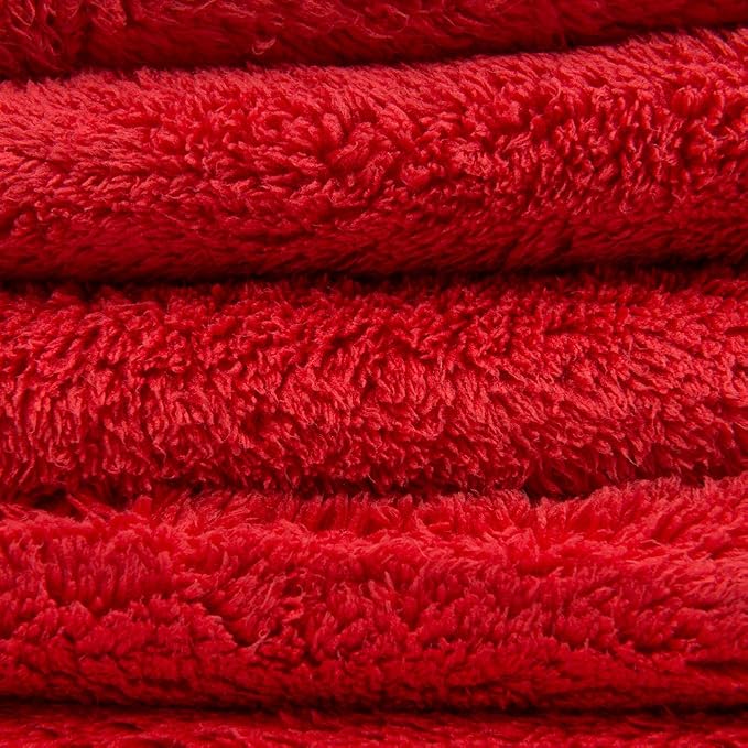 Chemical Guys Happy Ending Edgeless Microfiber Towels 16 x 16 Inch Premium Plush Detailing Cloths for Wax Buffing Polish Sealant Interior and Exterior Car Care 3 Pack