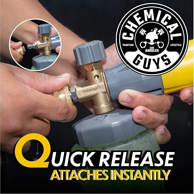 Chemical Guys Big Mouth Max Release Foam Cannon - Foam Cannon for Pressure Washer for Car Wash, Home Cleaning, and Boat Wash with 34 oz Bottle