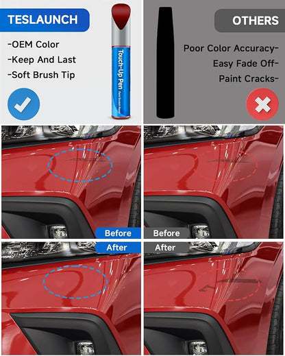 R-569M Radiant Red Metallic Touch Up Paint Compatible with Honda Exact Match Touch Up Paint Car Scratch Repair