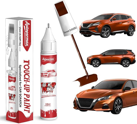 EBL Sunset Drift Car Touch Up Paint for Nissan, Color Accurate Two-In-One Car Paint Scratch Repair Pen, Professional Scratch Remover for Vehicles Chips and Nicks Scuff