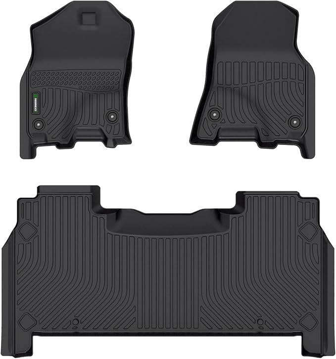 ANBINGO®Fit for Dodge Ram Floor Mats 2019-2024 Ram 1500 Crew Cab New Body with Original Storage(NOT Classic Models) All Weather Mat for Dodge TPE Car Mat Rugs for Rubber Trunk Carpet