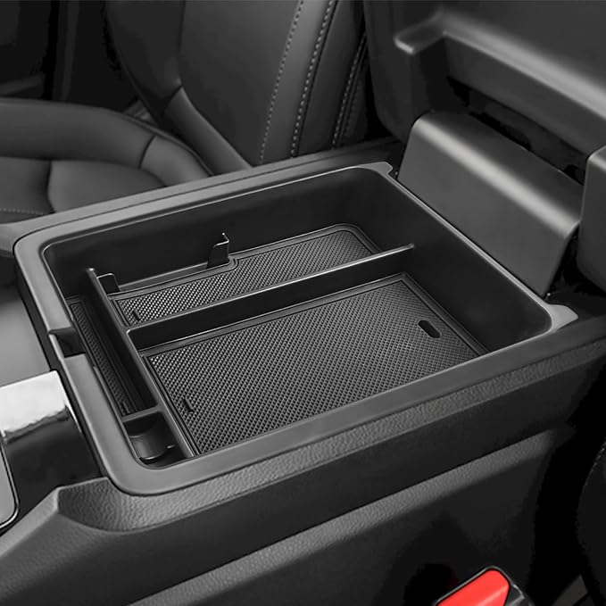 HGWEI Center Console Organizer Compatible with Honda Pilot 2023 2024 2025 2026 and Ridgeline/Passport 2024 2025 2026 Interior Accessories Insert Armrest Storage Box Tray, Black