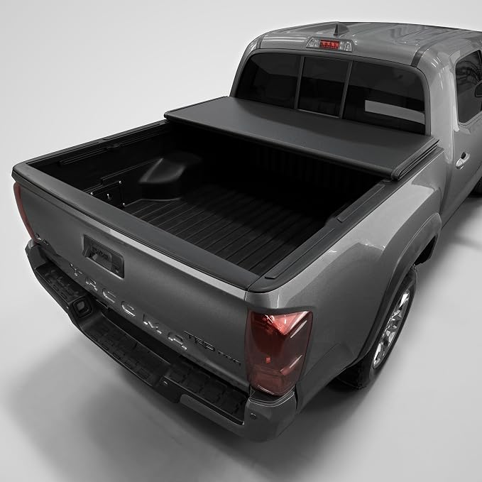Tutel Low Profile Hard Shell Folding Truck Bed Tonneau Cover|Fits 2016-2023 Toyota Tacoma 5'1" Bed (60.5") - TTLTMLPT021