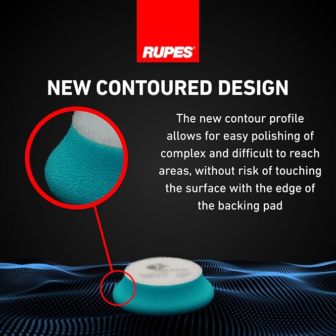 RUPES D-A Intermediate Foam Pads (Light Blue) Ø 54/70mm, 4 pcs