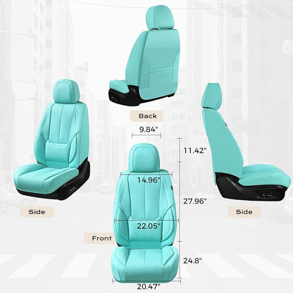 Coverado Seat Covers, Car Seat Covers Front Seats, Car Seat Cover, Car Seat Protector Waterproof, Car Seat Cushion Nappa Leather, Seat Covers Carseat Cover Universal Fit for Most Cars