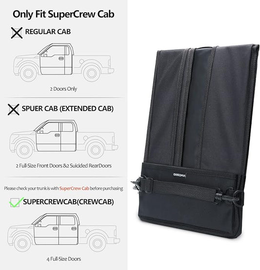 GEEDAR Under Seat Storage Truck Tool Box Organizer for Truck Underseat Storage Ford F150 F250 F350 Chevy Silverado Accessories (2 Compartment for the Bench Seat)