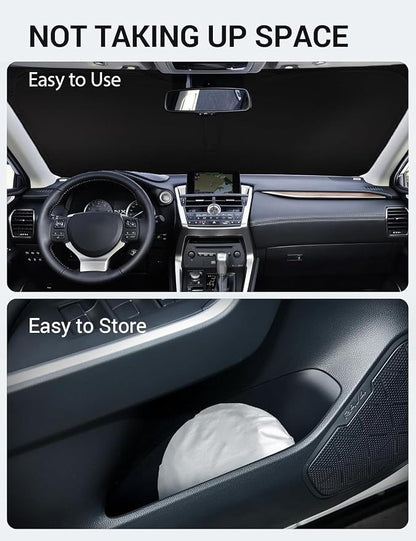 Proadsy 2026 Upgrade Windshield Sun Shade Custom Fit 2015-2021 NX Foldable Front Sunshade Protector Sun Visor Blocks UV Rays Keep Car Cooler