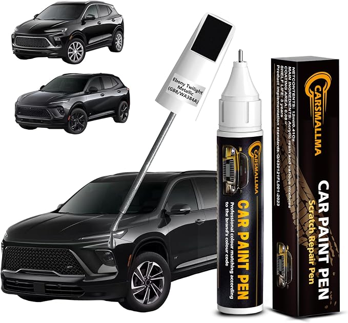 Ebony Twilight Metallic(GB8/WA384A) Car Touch Up Paint for Buick, Color Accurate Car Paint Scratch Repair Pen Kit Quick & Easy Fix Vehicle Chips and Automotive Nicks Scuff