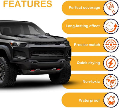Black GBA/WA8555 Touch Up Paint for GMC/Chevrolet Exact Match,Car PaintPen Scratch Repair 2 in 1 Touch Up Paint,Vehicle Scratch Remover for Deep Scratches Color-Matched