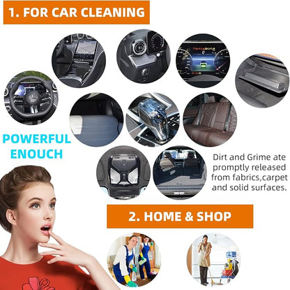 GOCCIDA Car Cleaning Kit Multi-Purpose Cleaning Gun Detachable Sprinkler Head for Car Interior Plush Toy Blanket Cleaning Works with Air Compressor