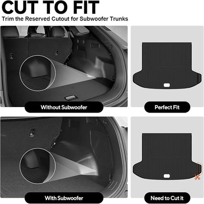 Floor Mats for Kia Seltos 2024 2025 2026, Trunk Mat and Backrest Mat All Weather TPE Protector for Kia Seltos Accessories