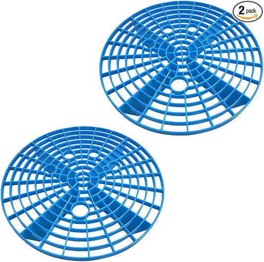 2 PCS Car Wash Bucket Insert, Car Wash Grit Filter Dirt Trap Fits 12 Inches Diameter Bucket, Insert for Automotive Detailing and Cleaning, Car Accessories (Blue)