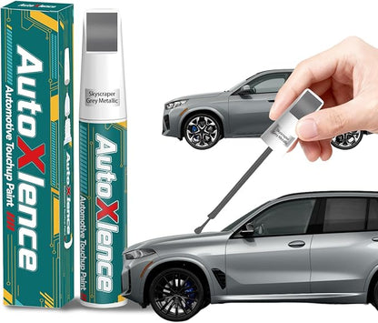 Skyscraper Grey Metallic(C4W/C54) Touch Up Paint Compatible with BMW Car Paint Pen Scratch Repair Automotive Scratch Remover Fix Exact Color Match
