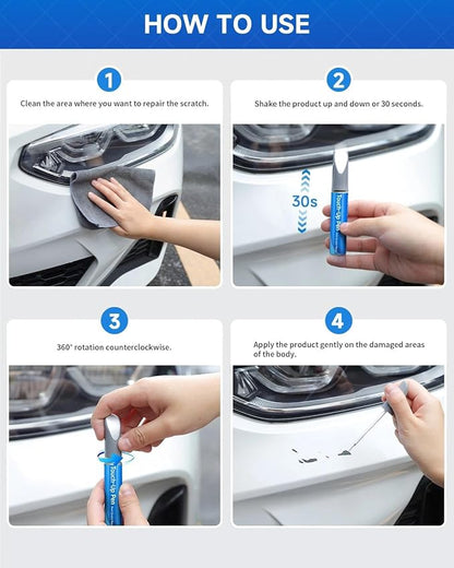 4SS Silky Silver Metallic Touch Up Paint Compatible with Kia Exact Match Touch Up Paint Car Scratch Repair