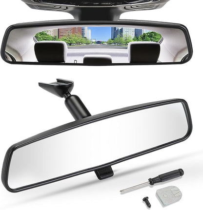 JOYTUTUS Rear View Mirror, Interior rearview mirror Kit, Anti-glare, Universal Fit Type OEM Product Compatible with Toyota, Ford, Jeep, Hyundai, Kia, Nissan, Subaru, Mazda, Chevrolet and More