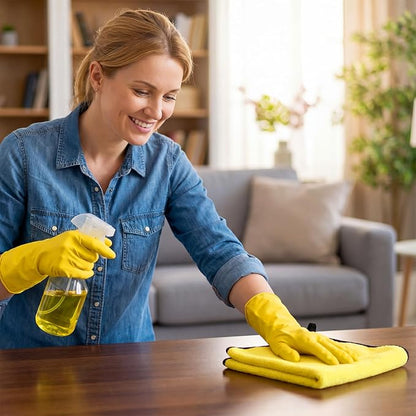 Tallew 80 Pcs Microfiber Towels:16"x16" Microfiber Drying Towels Bulk Micro Fiber Car Cleaning Cloth for Cars Drying Washing Polishing Office Windows Cleaning Household Supplies (Gray,Yellow)