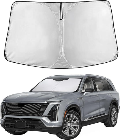 EcoNour Windshield Sunshade Compatible for Cadillac SRX/Vistiq/Optiq - 2010-2016, 2025, 2026, Sun Visor for Front Windshield & Window Sun Shade Cover, UV Heat Blocker & Protector, Car Accessories