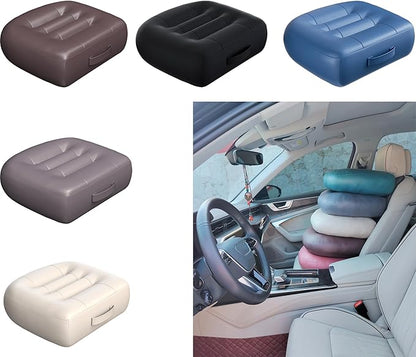 with Carry Handle Comfortable Cushion for Home Office Chair Pad Car Seat Cushion Effectively Increase The Field of View by 12cm/ 4.7in,and Lower Back Fatigue Relief (Navy Blue)