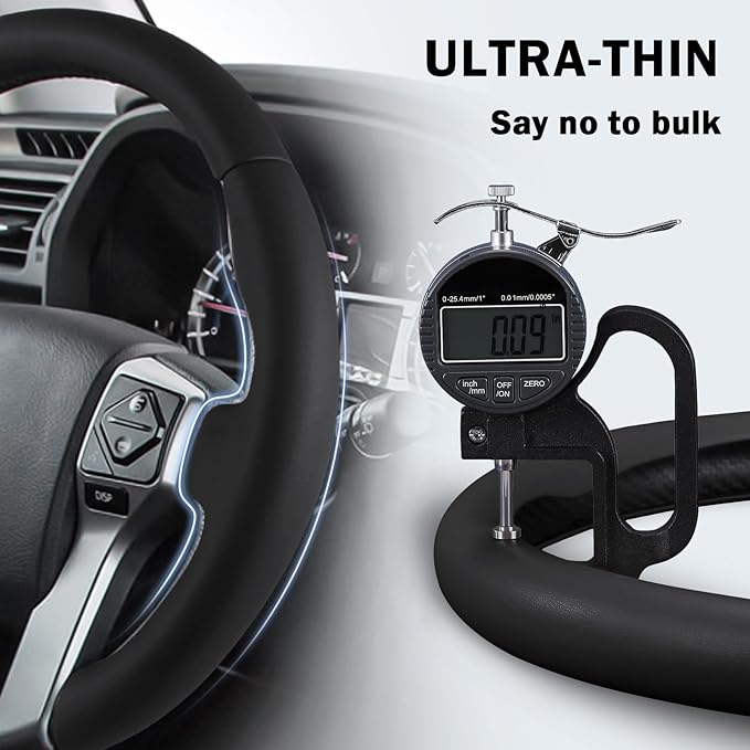 Fit for Tacoma(2012-2023) Steering Wheel Cover, Steering Wheel Cover for Toyota 4Runner(2010-2024) Tundra(2014-2021) Sequoia(2014-2022) Accessories (Black)