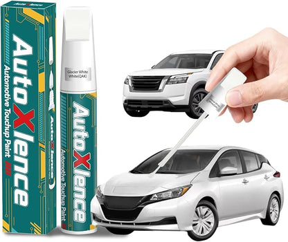 Glacier White/White(QAK) Touch Up Paint Compatible with Nissan Car Paint Pen Scratch Repair Automotive Scratch Remover Fix Exact Color Match
